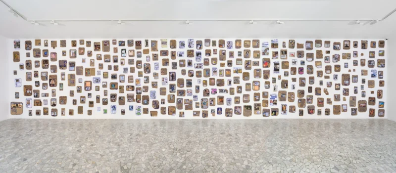 Installation shot from Thomas Hirschhorn: EX-VOTO-TOMBOLA, @ Alfonso Artiaco