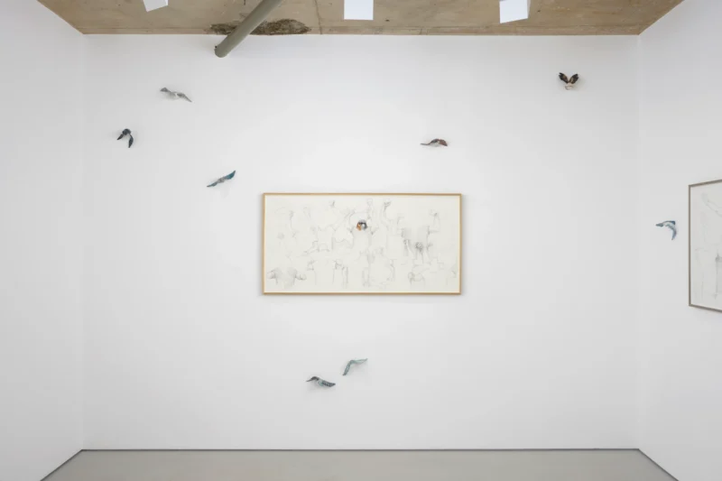 Installation shot from Ruth Beraha: One day, out of the blue, I fell in love with you, @ Alice Amati