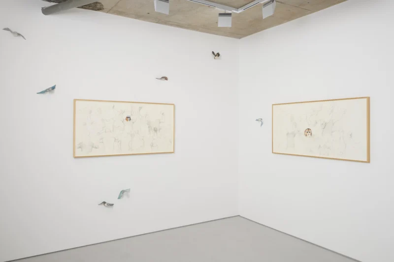 Installation shot from Ruth Beraha: One day, out of the blue, I fell in love with you, @ Alice Amati