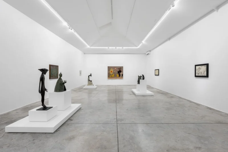 Installation shot from Leonora Carrington, @ Almine Rech