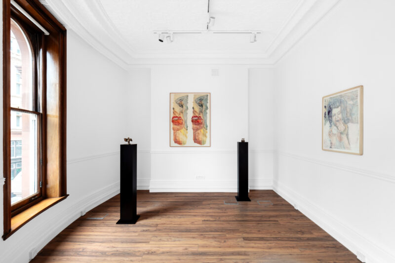 Installation shot from Tess Tomassini: The Air Becoming No Air Becoming Air Again, @ Ashley Saville