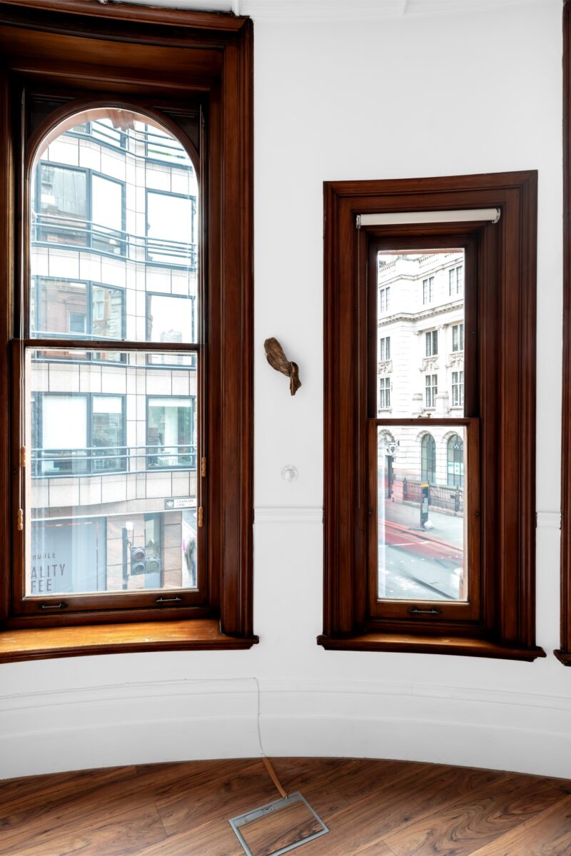 Installation shot from Tess Tomassini: The Air Becoming No Air Becoming Air Again, @ Ashley Saville