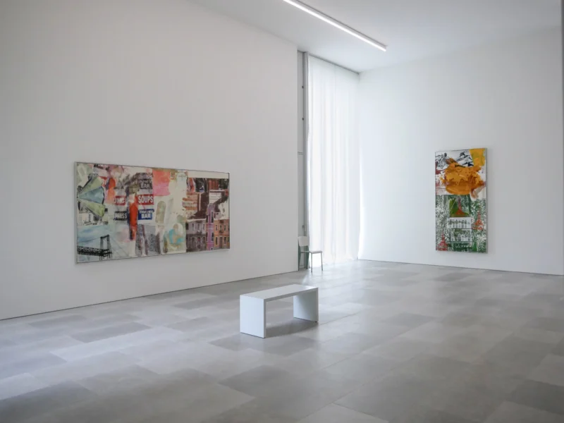 Installation shot from Robert Rauschenberg: Crosstown, @ Bastian