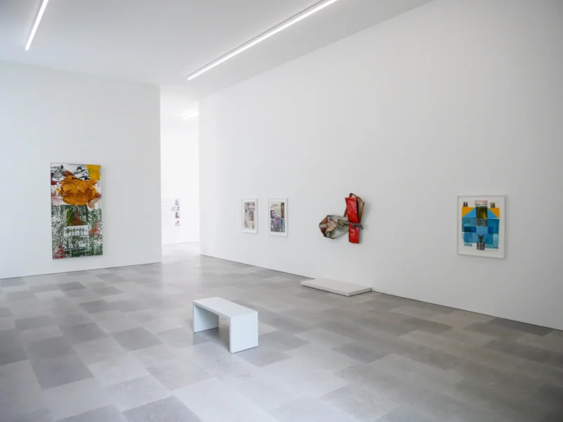 Installation shot from Robert Rauschenberg: Crosstown, @ Bastian