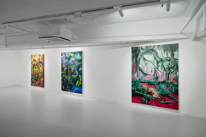 Installation shot from Qi Lei: Echoes of Day and Night, @ Ben Brown Fine Arts