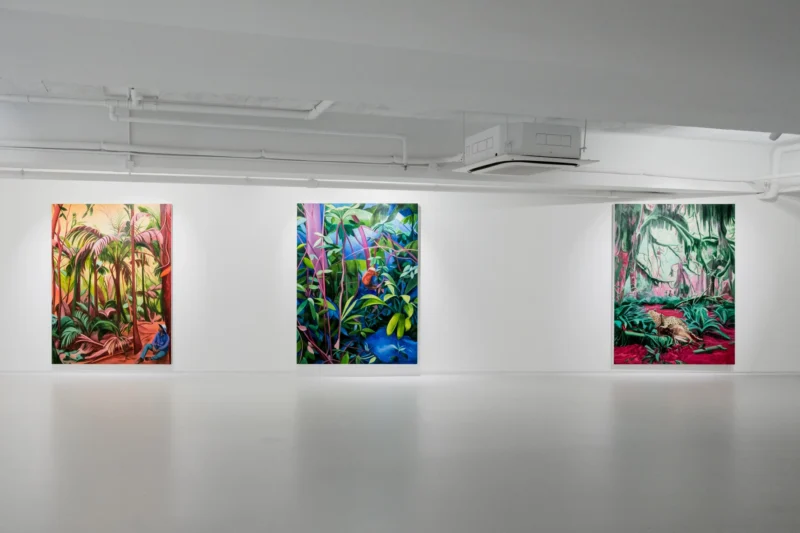 Installation shot from Qi Lei: Echoes of Day and Night, @ Ben Brown Fine Arts