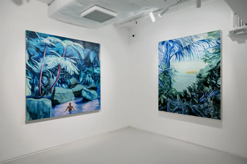 Installation shot from Qi Lei: Echoes of Day and Night, @ Ben Brown Fine Arts