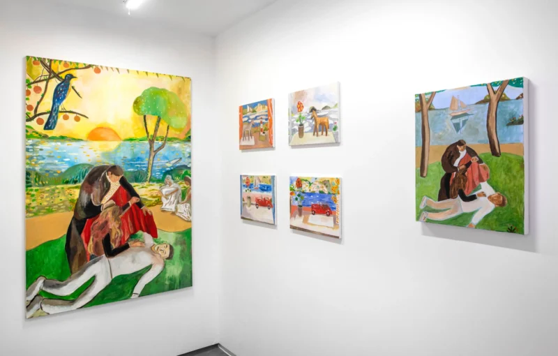 Installation shot from Emrys Williams: what seas what shores what grey rocks, @ Benjamin Rhodes Arts
