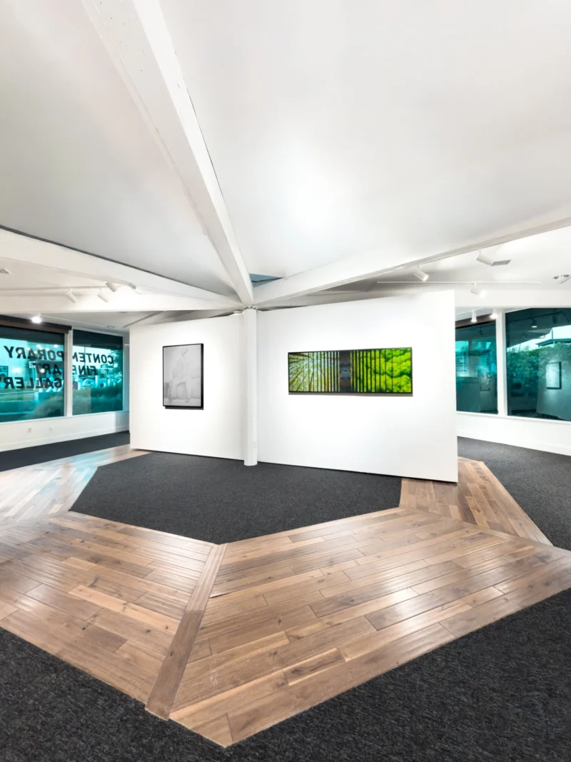 Installation shot from Bryan Ida: Portrait Remix, @ Bluerider ART