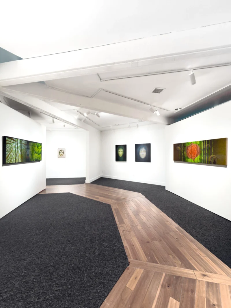 Installation shot from Bryan Ida: Portrait Remix, @ Bluerider ART