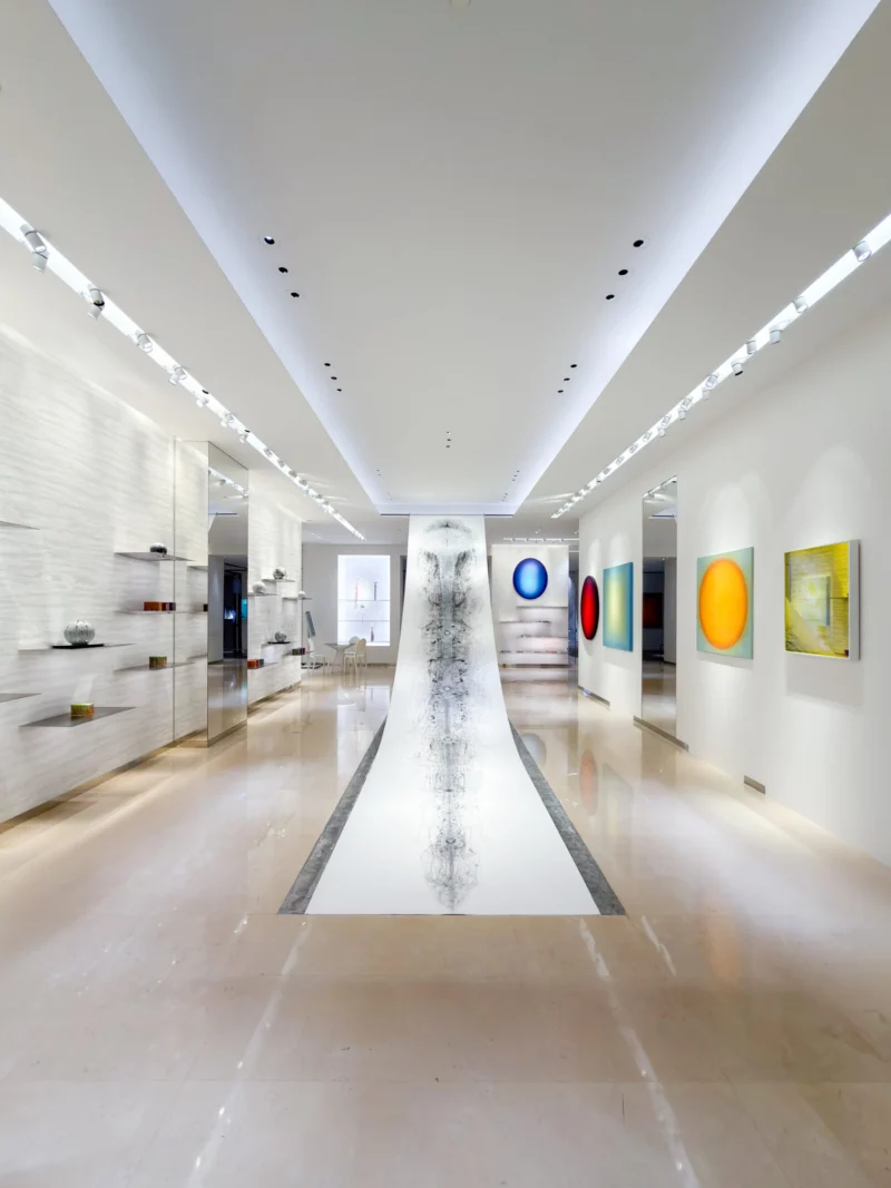 Installation shot from Cosmos Chakra, @ Bluerider ART