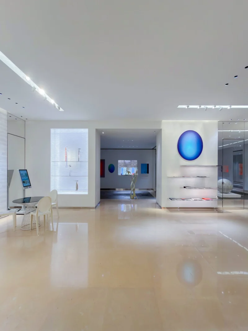 Installation shot from Cosmos Chakra, @ Bluerider ART