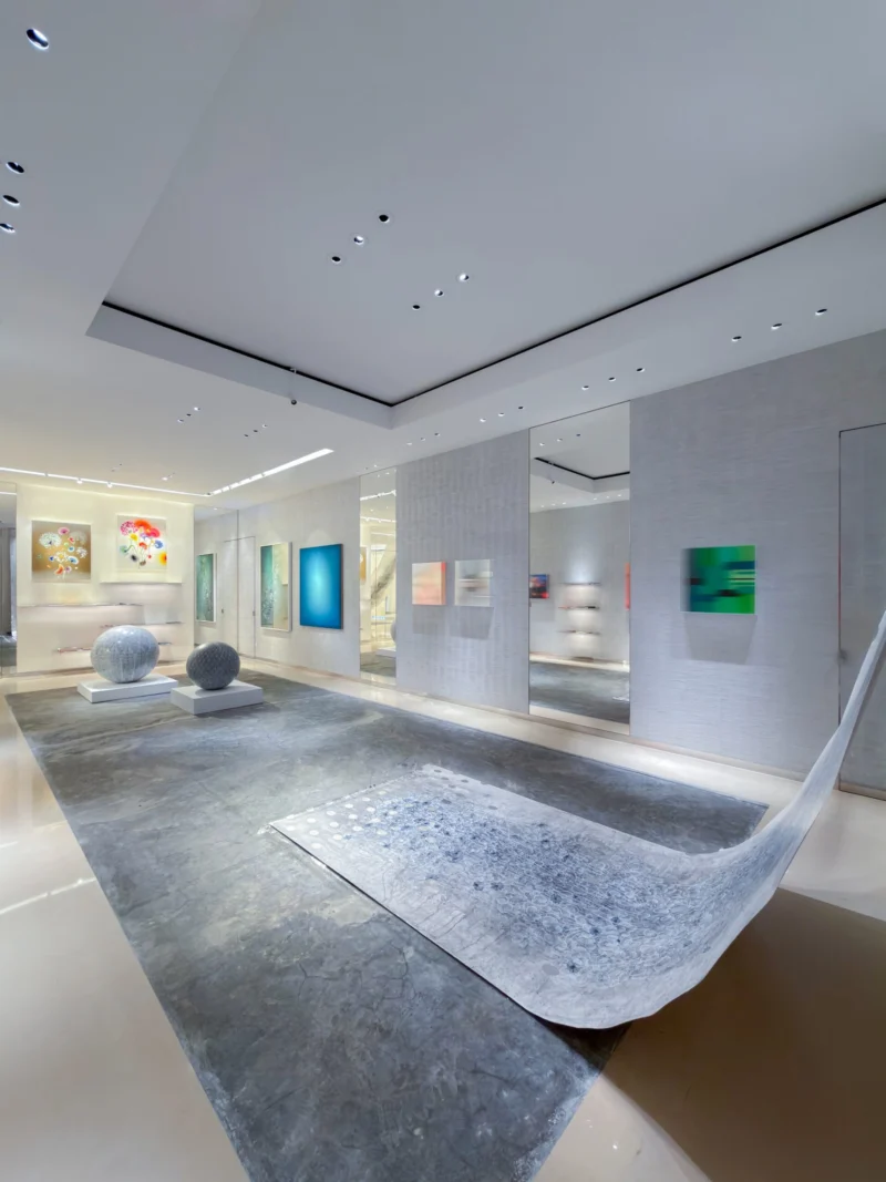 Installation shot from Cosmos Chakra, @ Bluerider ART