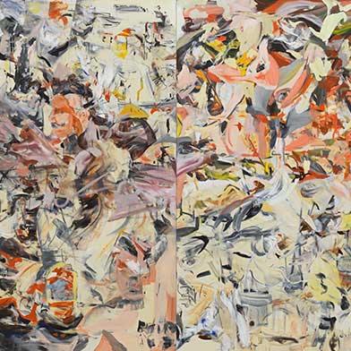 Image from Cecily Brown: A sunset, a ruin, a crowd, and a battle, at Thomas Dane Gallery