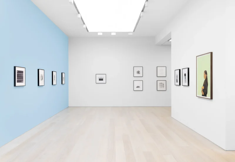 Installation shot from Ali Kazim: Alphabets, @ Cristea Roberts Gallery