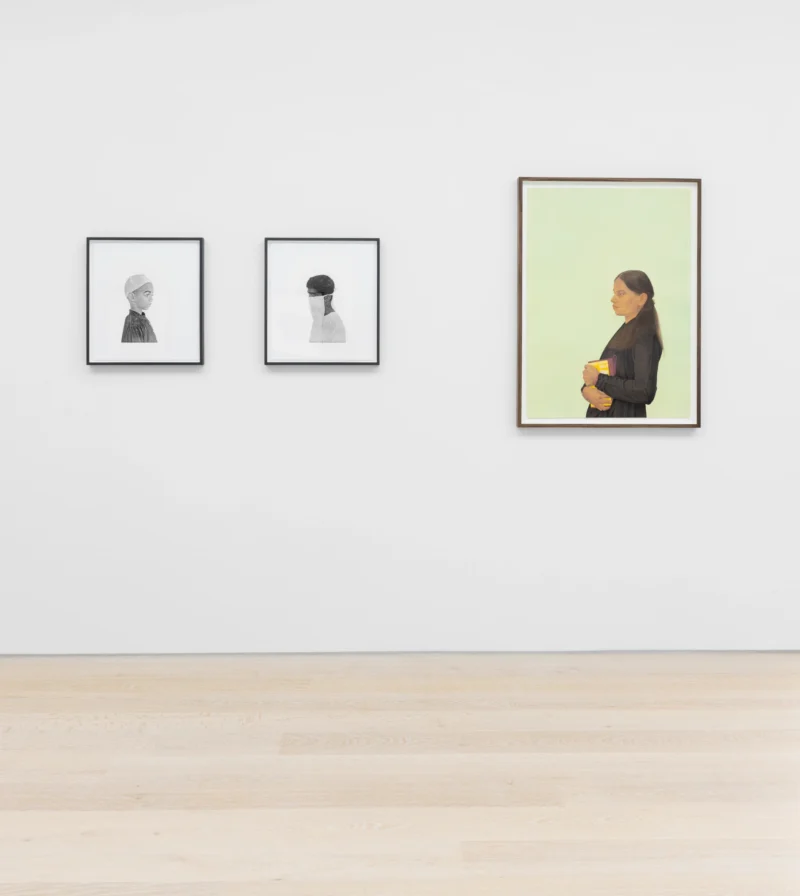 Installation shot from Ali Kazim: Alphabets, @ Cristea Roberts Gallery