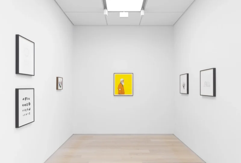 Installation shot from Ali Kazim: Alphabets, @ Cristea Roberts Gallery
