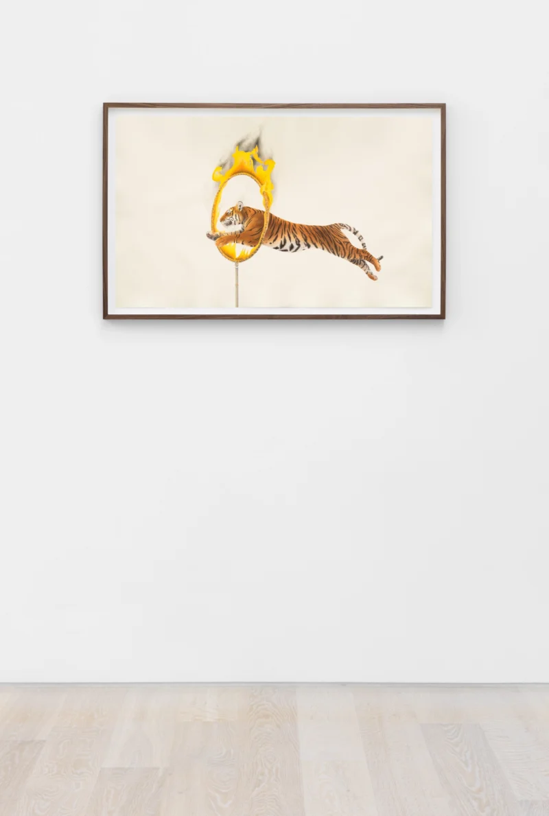 Installation shot from Ali Kazim: Alphabets, @ Cristea Roberts Gallery