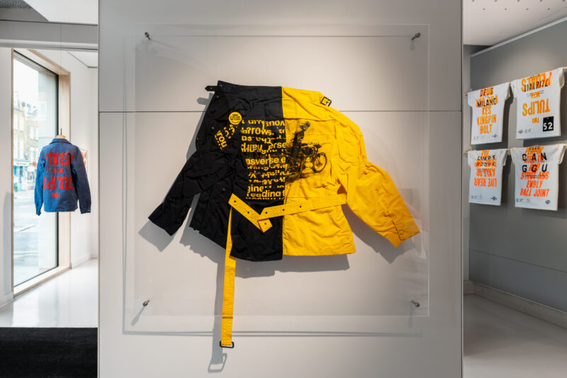 Installation shot from Pentagram x Deus Ex Machina, @ Osh Gallery