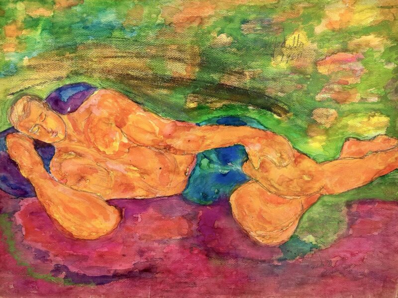 David Medalla, Male Figure Reclining, 1960