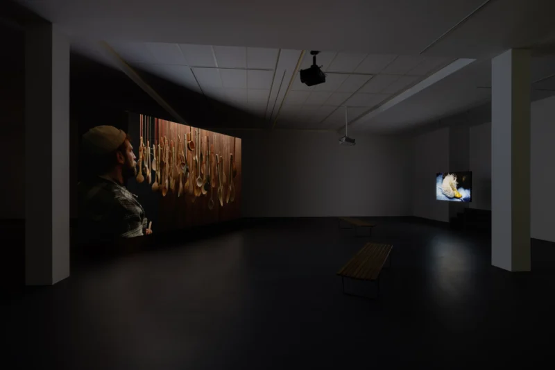 Installation shot from David Claerbout: Repose, @ Esther Schipper