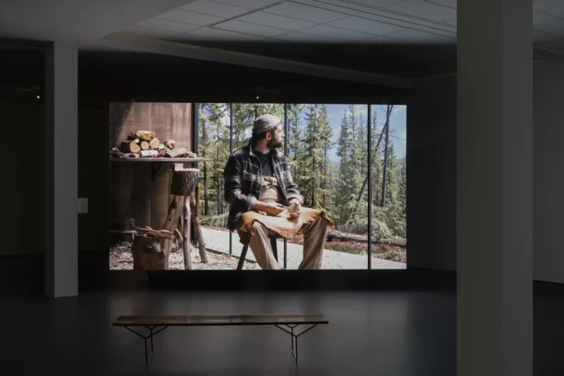 Installation shot from David Claerbout: Repose, @ Esther Schipper