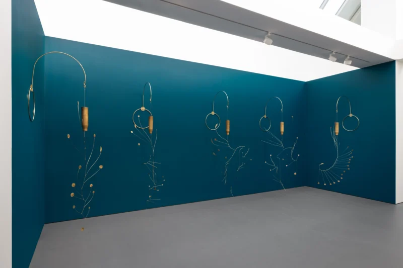 Installation shot from Tuan Andrew Nguyen: Fire Sermon, @ Esther Schipper