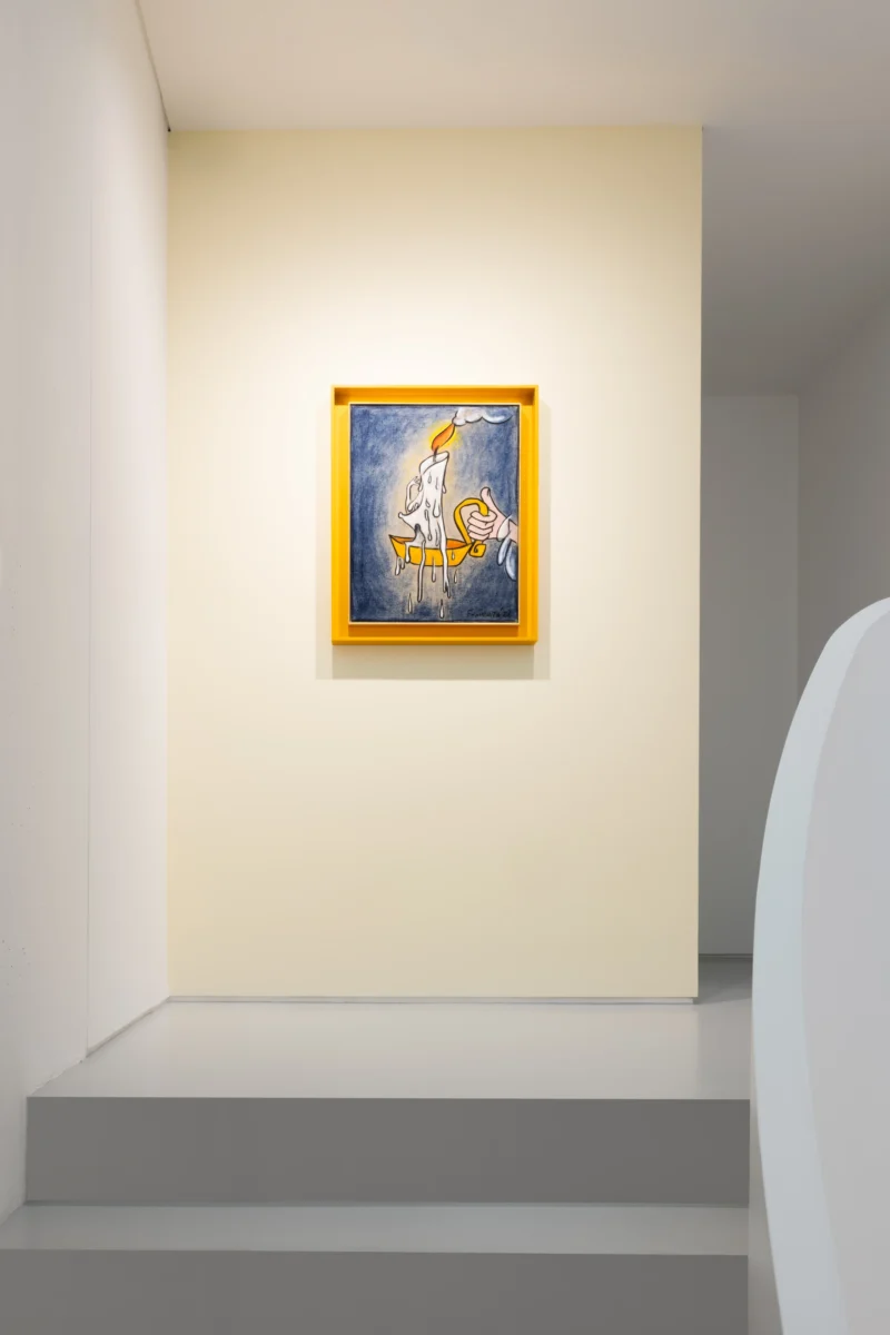 Installation shot from Simon Fujiwara: Who Lived Happily Ever After?, @ Esther Schipper
