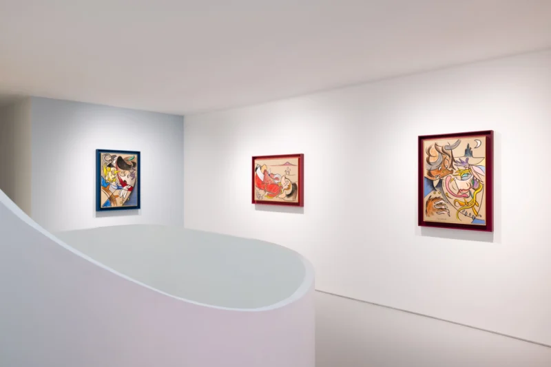 Installation shot from Simon Fujiwara: Who Lived Happily Ever After?, @ Esther Schipper