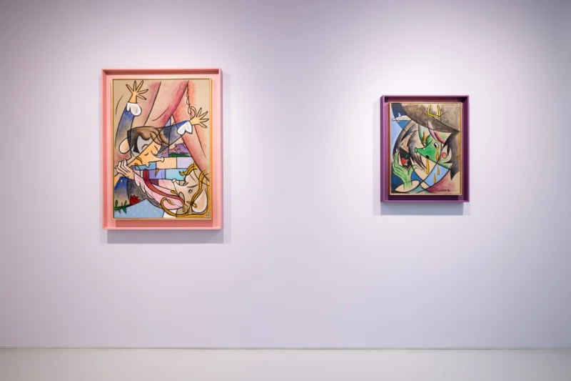 Installation shot from Simon Fujiwara: Who Lived Happily Ever After?, @ Esther Schipper