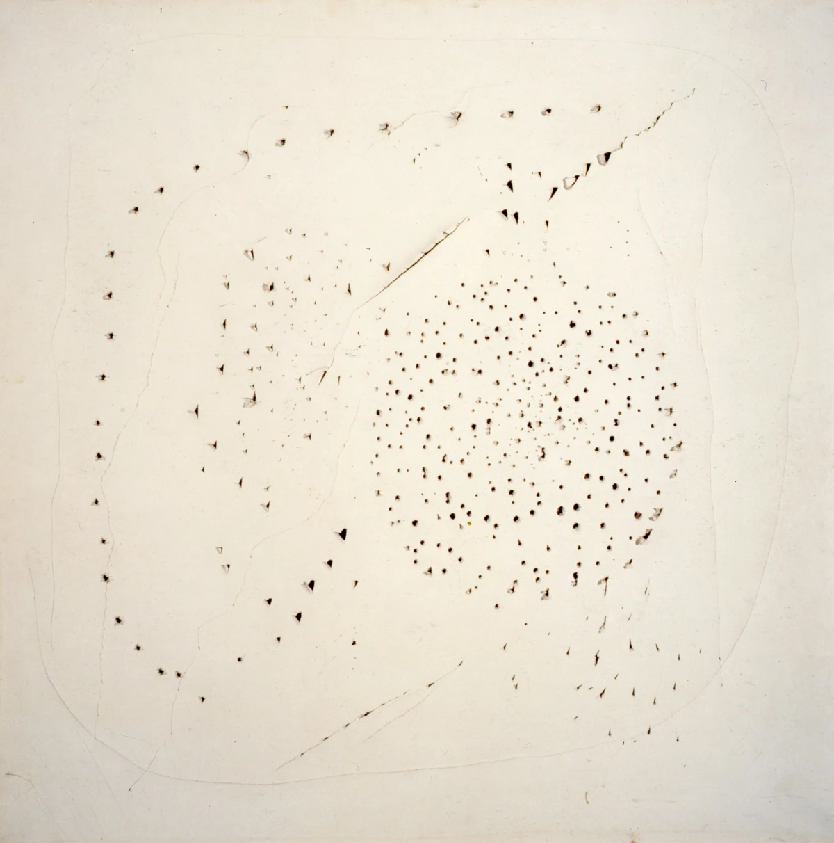 Lucio Fontana, Concetto spaziale (Spatial Concept), 1949