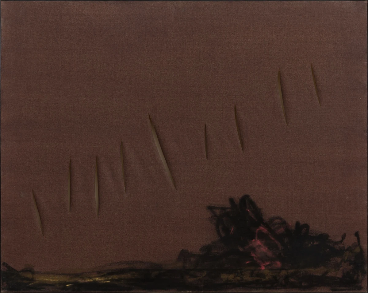 Lucio Fontana, Concetto spaziale, Attese (Spatial Concept, Expectations), 1959