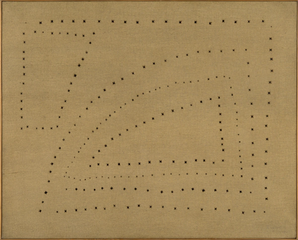 Lucio Fontana, Concetto spaziale (Spatial Concept), 1950