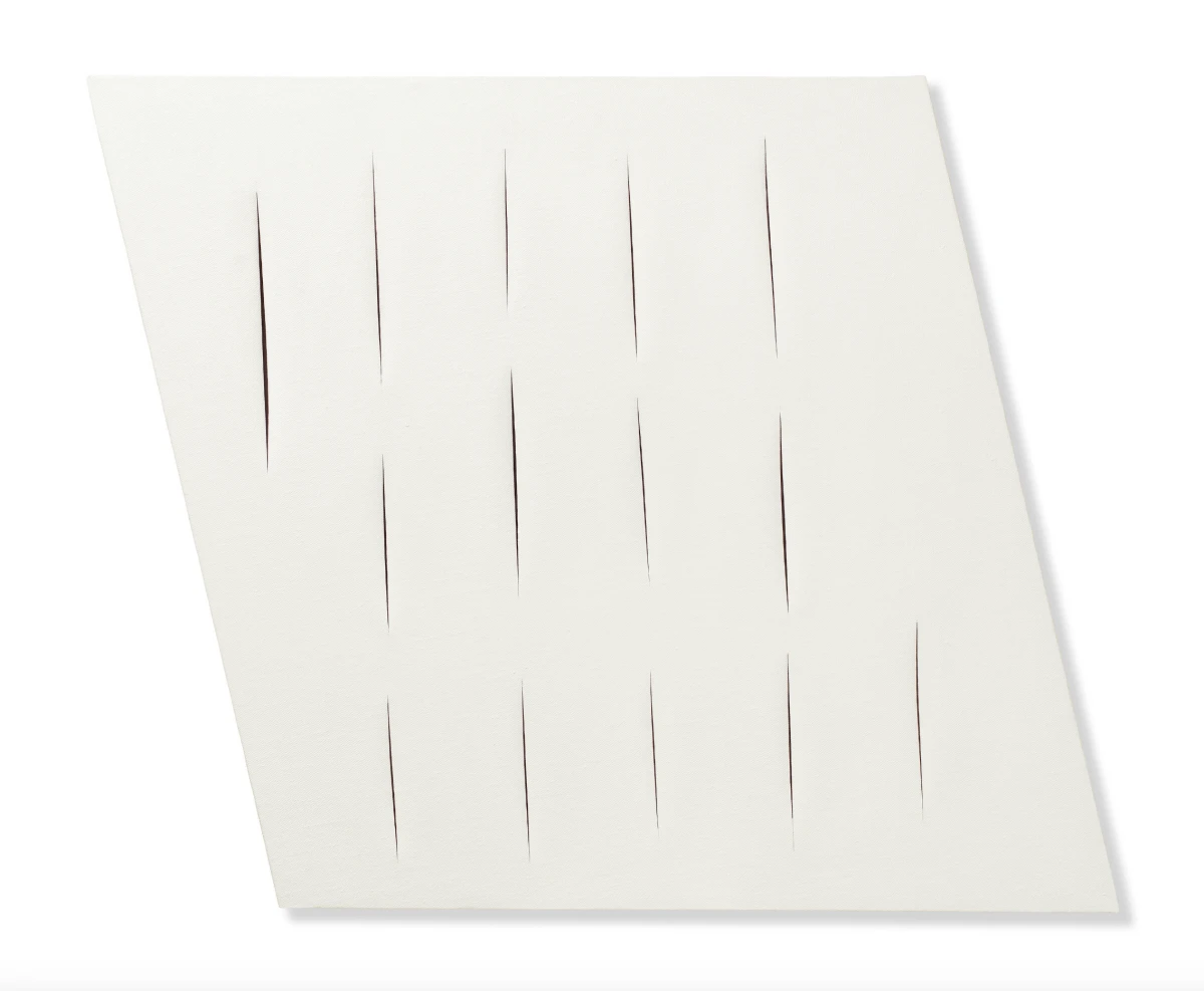 Lucio Fontana, Concetto spaziale, Attese (Spatial Concept, Expectations), 1959