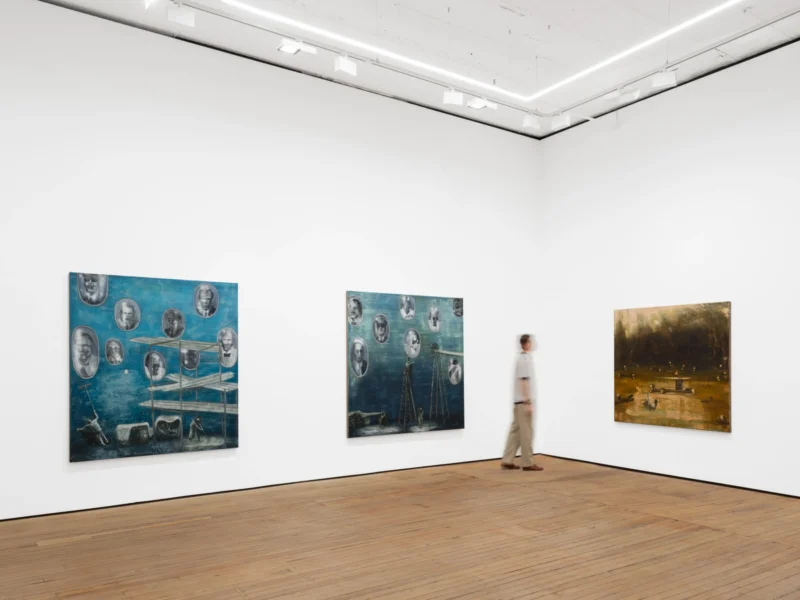 Installation shot from Matthias Franz: die dünne Haut der Zivilisation, @ GRIMM