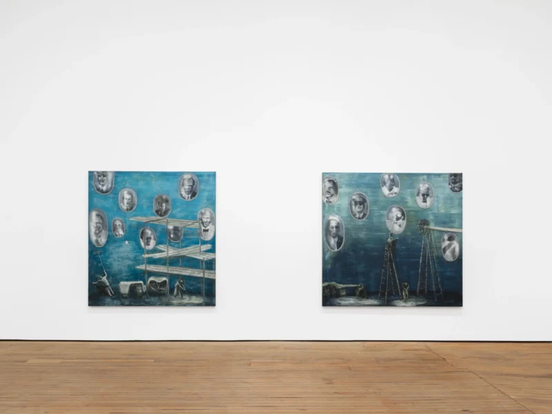Installation shot from Matthias Franz: die dünne Haut der Zivilisation, @ GRIMM