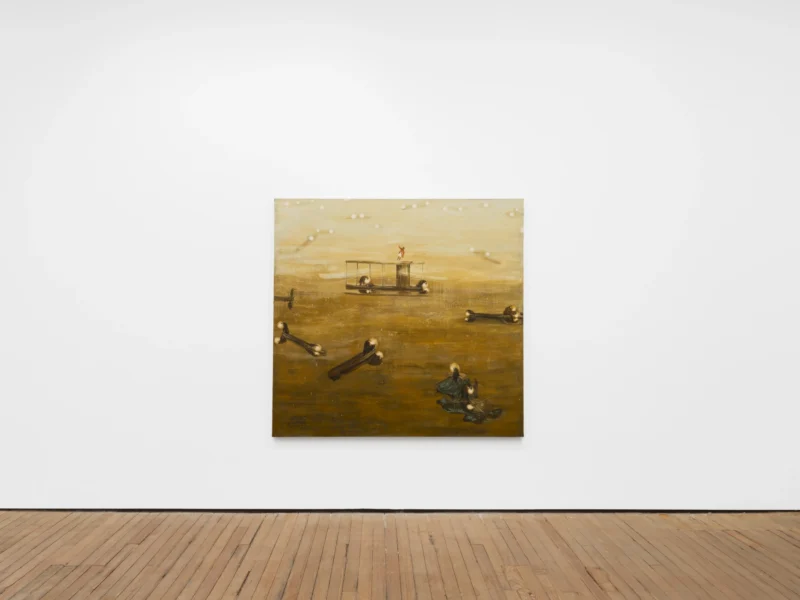 Installation shot from Matthias Franz: die dünne Haut der Zivilisation, @ GRIMM