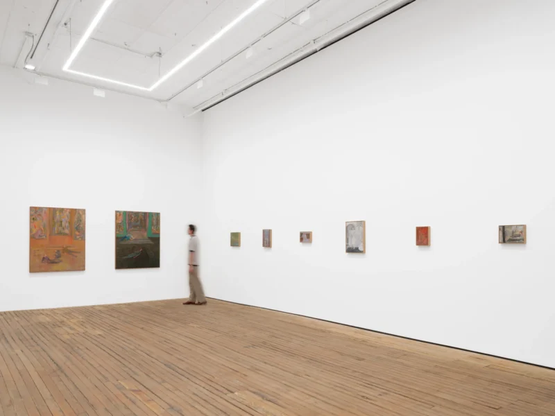 Installation shot from Volker Hüller: Angelus Novus, @ GRIMM