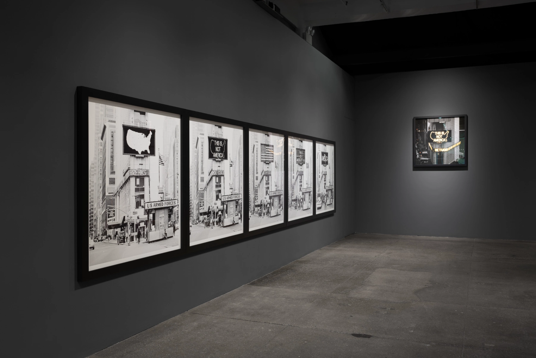Image for Alfredo Jaar: A Logo for America, 1987, at Galerie Lelong