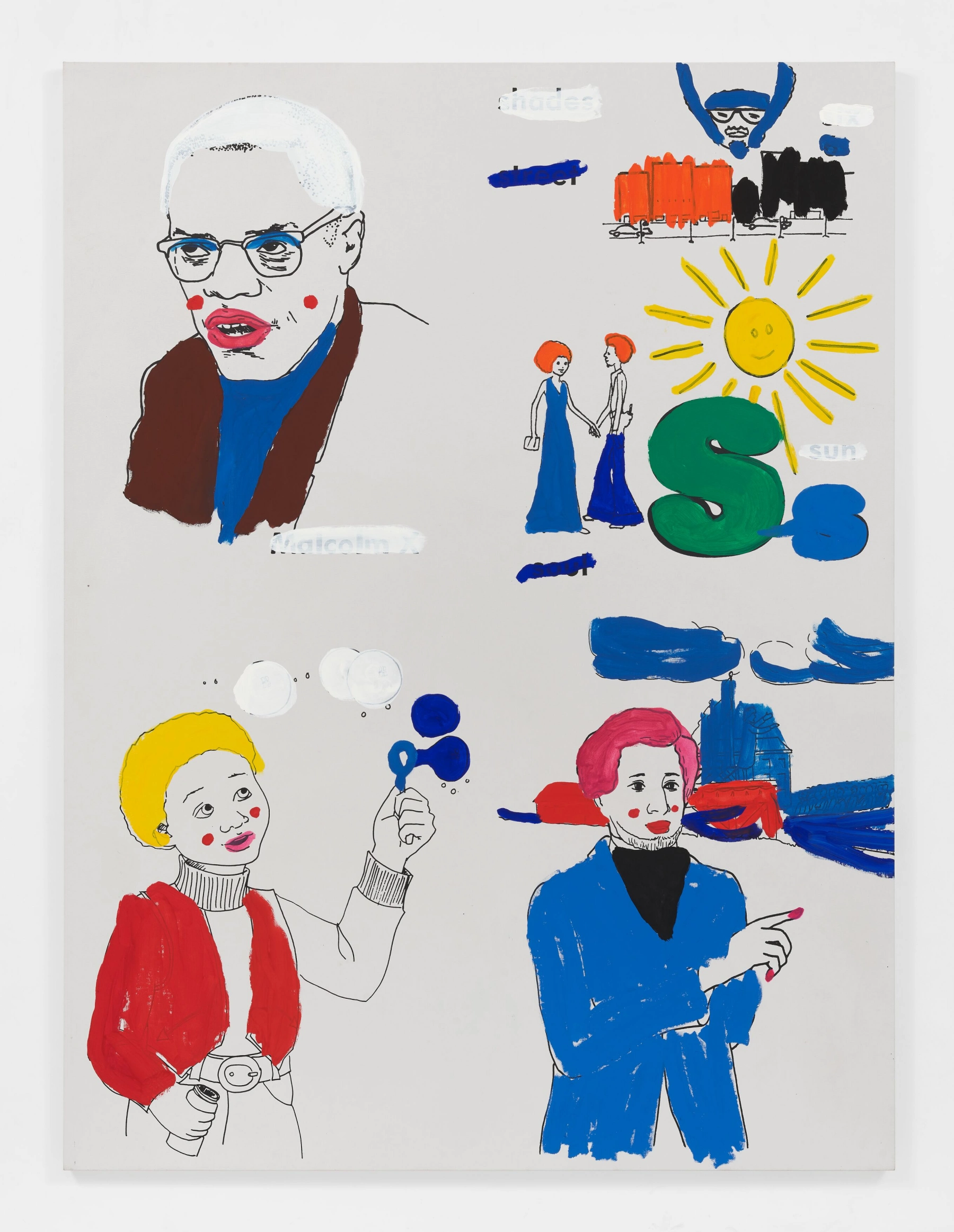 Image for Glenn Ligon. Sit So Your Back Isn’t Against The Door, at Hauser & Wirth Downtown
