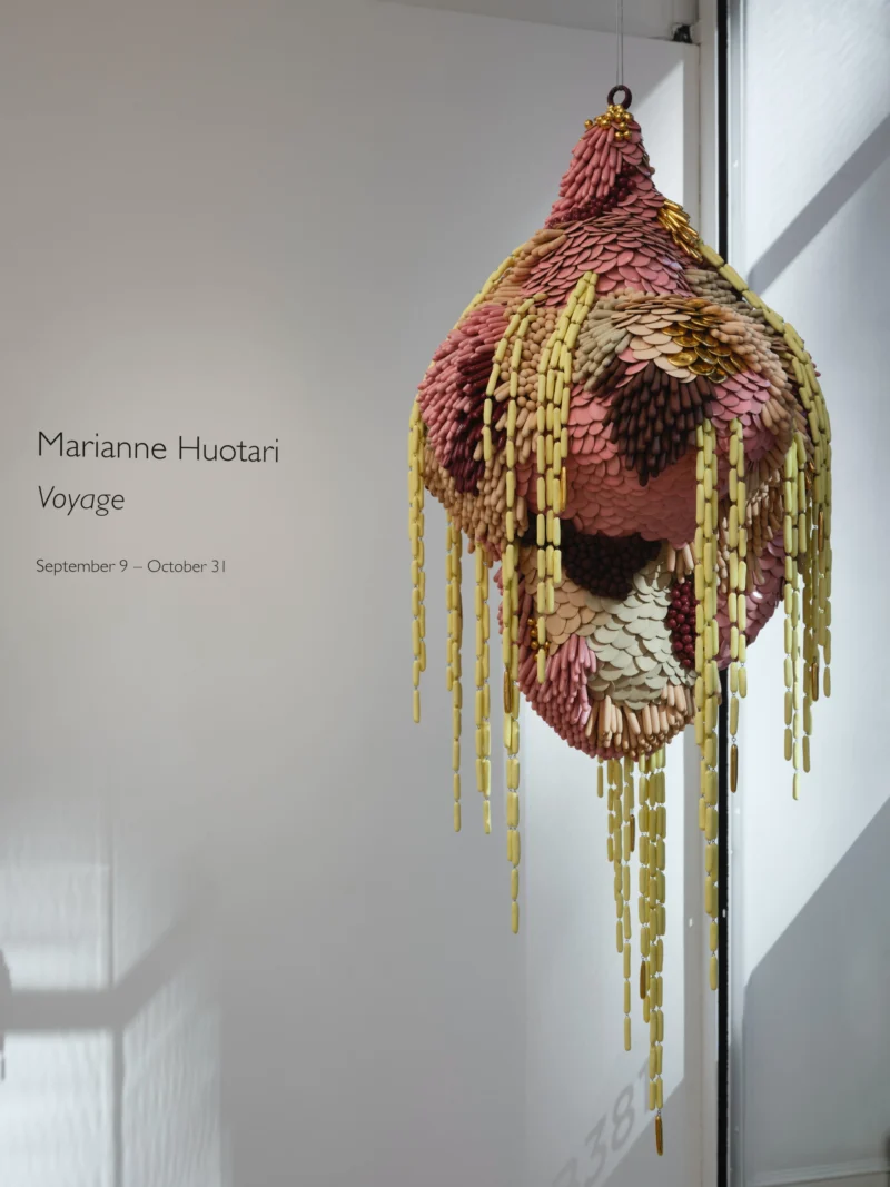 Installation shot from Marianne Huotari: Voyage, @ HB381