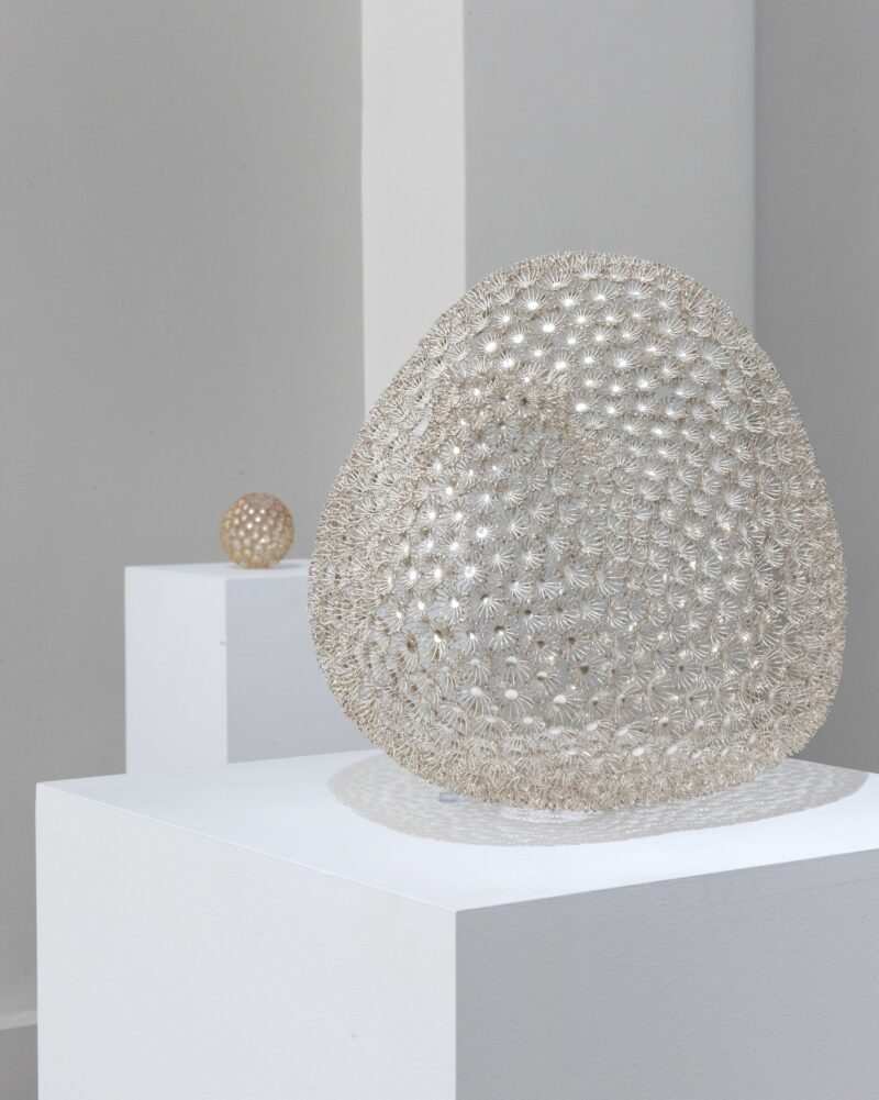 Installation shot from Hyejeong Ko: Silver Shadows, @ Galerie Maria Wettergren