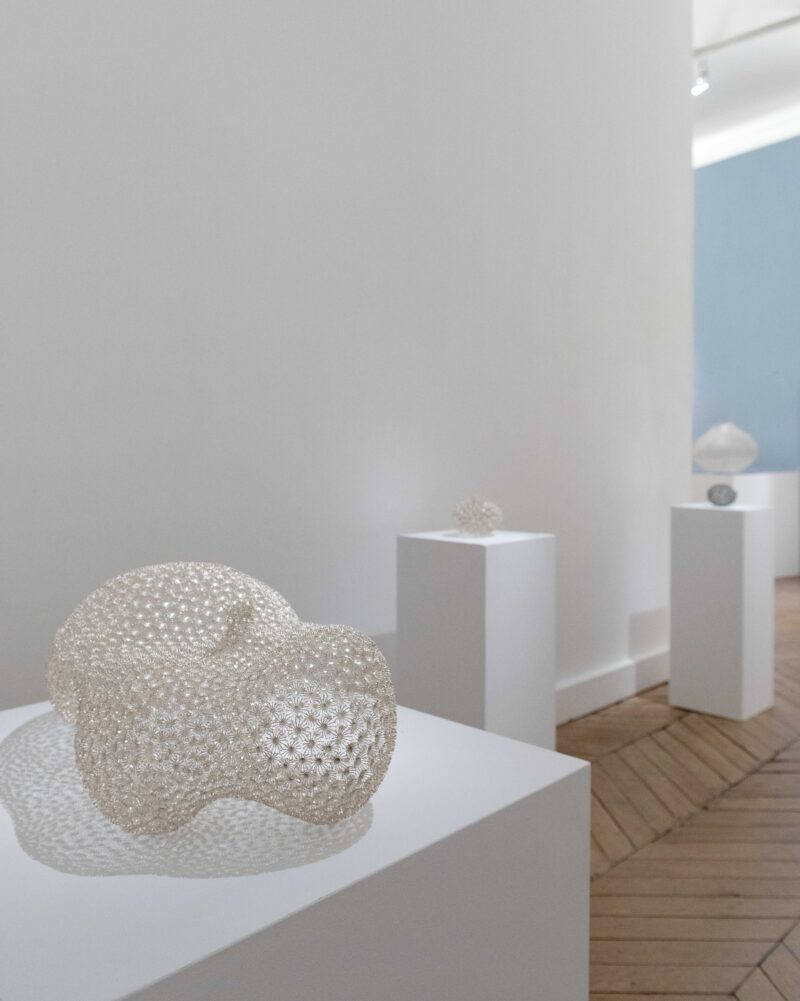 Installation shot from Hyejeong Ko: Silver Shadows, @ Galerie Maria Wettergren