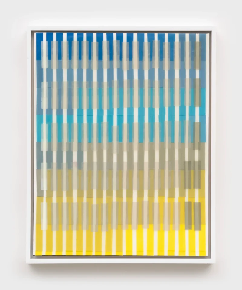 Sara Greenberger Rafferty, Shopping (Blue, yellow, gray), 2026