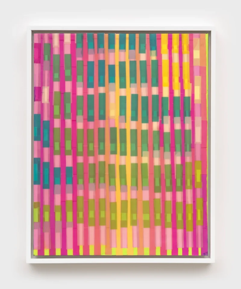 Sara Greenberger Rafferty, Shopping (Lime green field), 2026