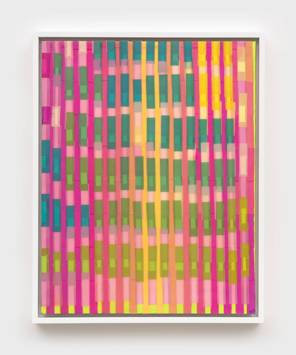 Sara Greenberger Rafferty, Shopping (Lime green field), 2026