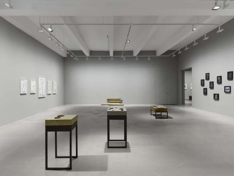 Installation shot from Anna Maria Maiolino. ANNA—And the infinite line, @ Hauser & Wirth
