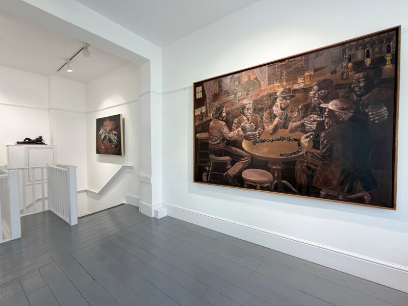 Installation shot from One Love: Paintings and Sculptures by Errol Lloyd, @ Felix & Spear