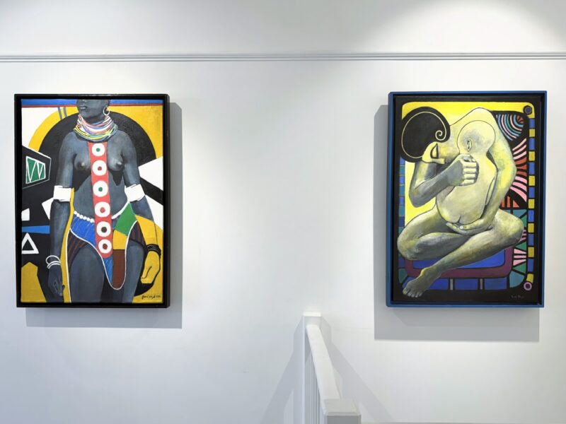 Installation shot from One Love: Paintings and Sculptures by Errol Lloyd, @ Felix & Spear