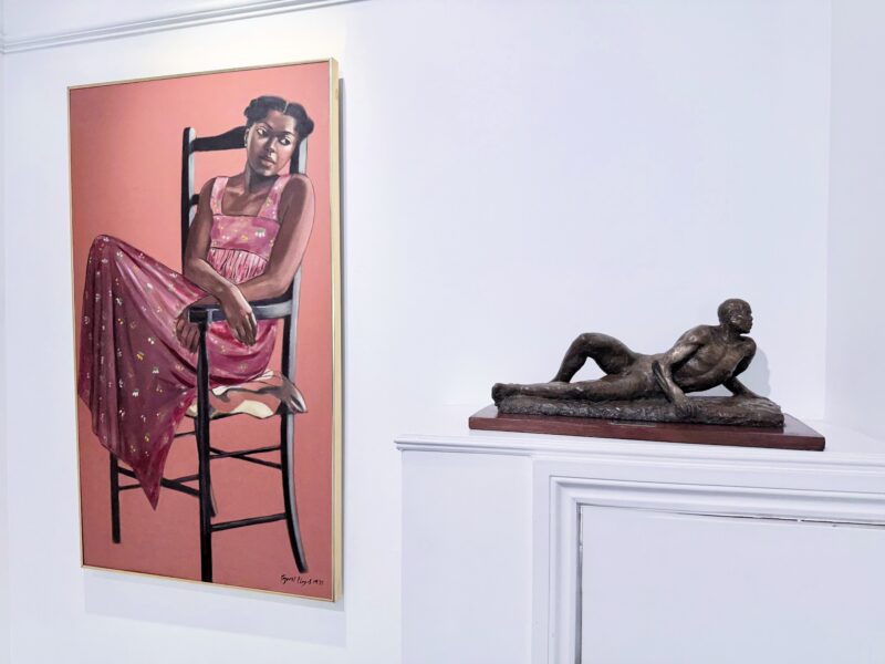 Installation shot from One Love: Paintings and Sculptures by Errol Lloyd, @ Felix & Spear